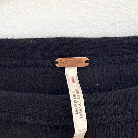 Free People Embroidered Penny Tee Sz S - Picture 8 of 9